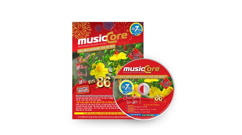 Đĩa MIDI Karaoke musicCore Vol 86